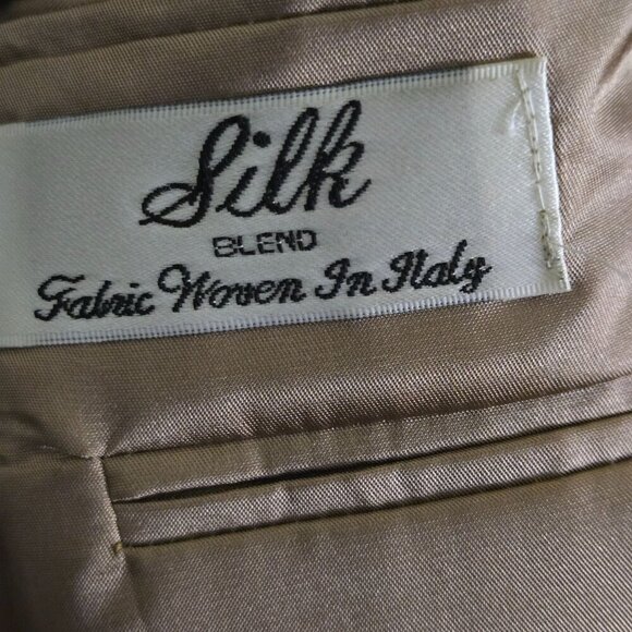 Gianfranco Ruffini Men's silk Blend Neutral Tweed 3 Button Sport Jacket Size 44R - Picture 7 of 8